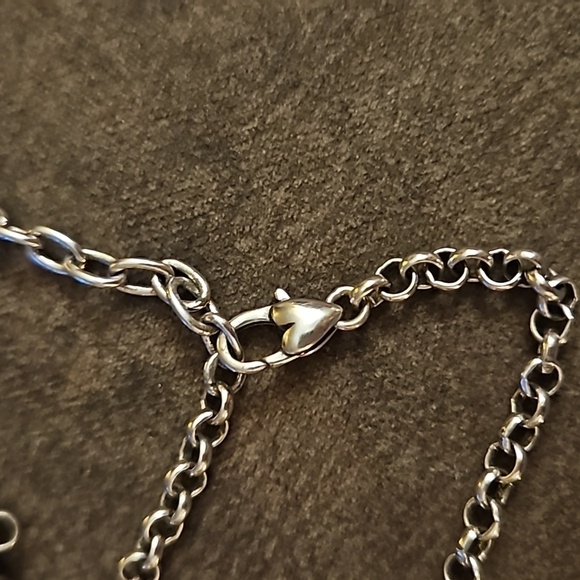 BRIGHTON 1990s Two-tone Scroll Regal Locket Style Chain Necklace - Picture 7 of 7